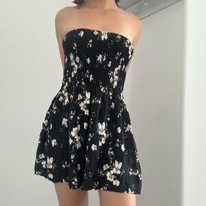 Floral Strapless Dress